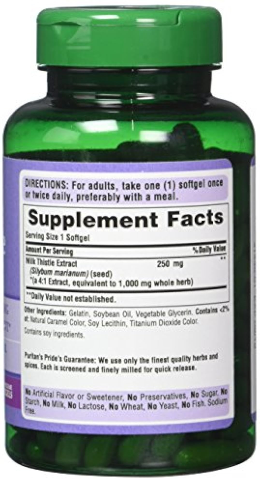 Milk Thistle 4:1 Extract Softgels, 1000 Mg, 2-Pack