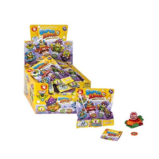 SuperZings - Serie 4 - Display Mini Vehicle de 24 Vehículos Blasterjet (PSZ4D824IN01) con Figuras, Colección Completa