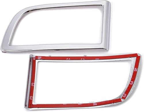 Miniatura 4 de MadLoN Compatible con Toyota Prado J120 2003-2009, cubierta de lámpara antiniebla de automóvil, cromada delantera y trasera, decoración de marco de