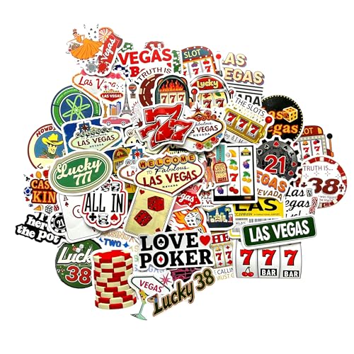 Sticker Casino esthetique poker cartes vintage stickers Nevada Las Vegas autocoolants laptop Decoration Poker USA cadeau casino stickers mignons vespa...