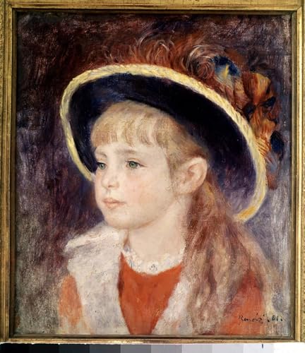 Affiche Renoir portrait de Jeanne Henriot pour créer une ambiance chaleureuse dans une chambre