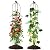 Lalahoni Garden Trellis for Climbing Plants Outdoor, 2 Pack 6ft Tall Plant Trellis Support for Potted Plants Climbing Vine Rose Clematis Vegetable Cucumber Trellis, Garden Obelisk Trellis