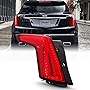 ACANII - For 2017 2018 2019 Cadillac XT5 All Red Lens LED Tail Light Brake Lamp Assembly Replacement Left Driver Side