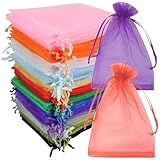KMFYMPT 120 Piezas Bolsas Organza, 10x15 cm Bolsas de Organza, Envoltura de...