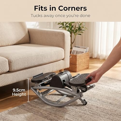 Image of Low-Impact Lateral Rocking Fitness Stepper for Knees and Joints,Home Workout Machine,Rock Stepper Machine with Digital Display,Track Time,Reps,Calories for Legs,Glutes,Abs