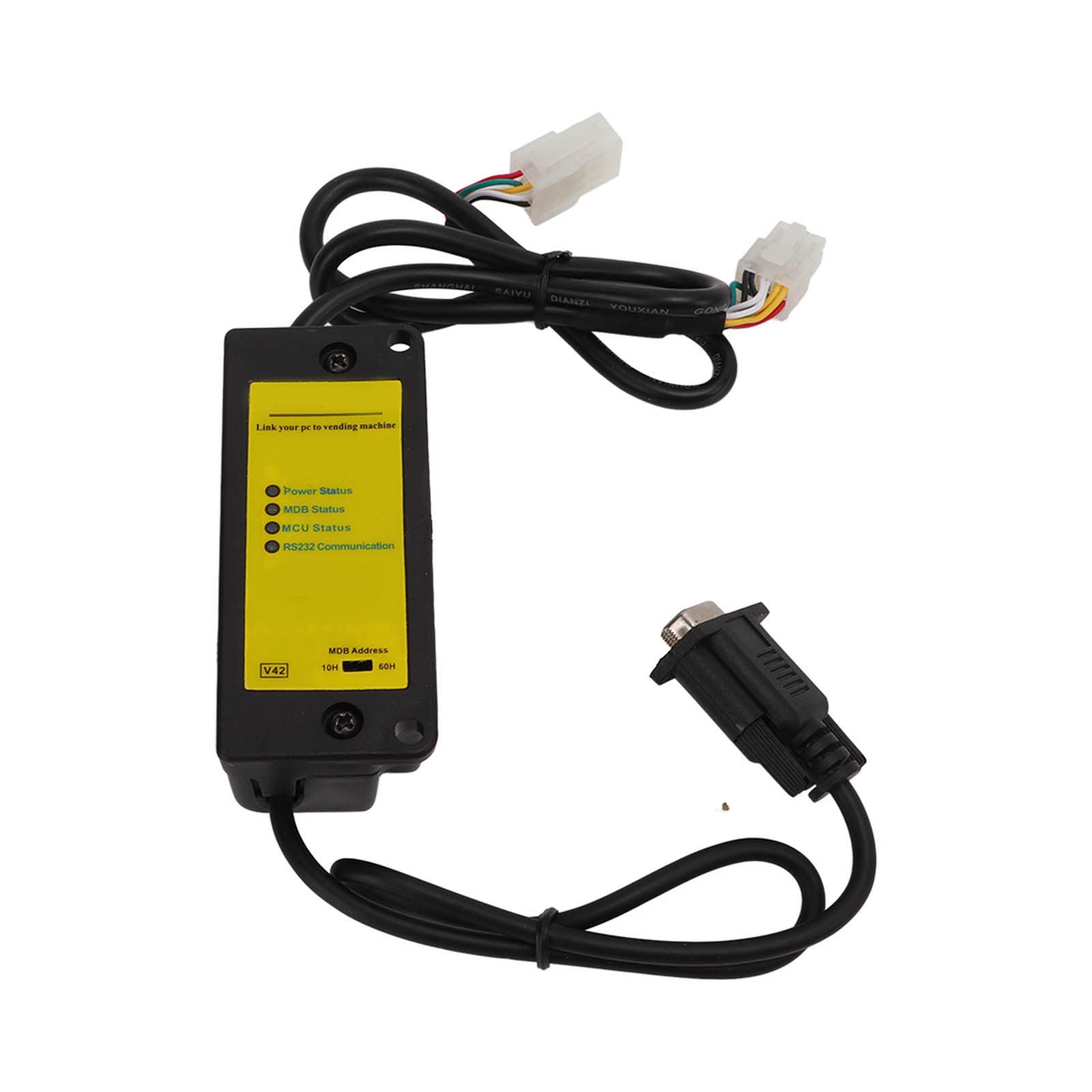 Módulo de Interfaz para Máquina Expendedora (PC a MDB) - Compacta RS232, Fácil Integración, Adaptador Validador Monedas y Caja Adaptadora