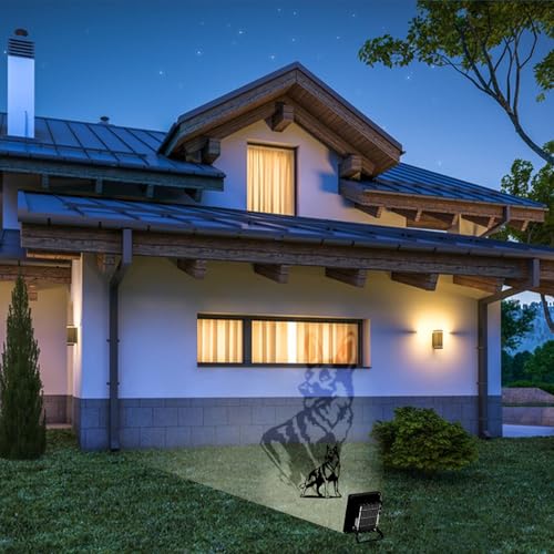 SUPERDANT Metall Hund Gartendekoration Hirte Draußen Schwarze Gartenstecker Außendekoration Tiere Gartenstecker Metall Gartendeko Dekorative Garten Metal Yard Art Für Rasen Terrasse Geschenk Gärtner