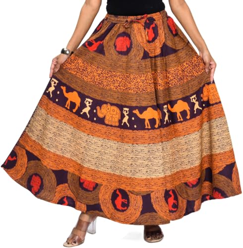 Image of Premium Cotton Skirt for Women with Pocket, Free Size