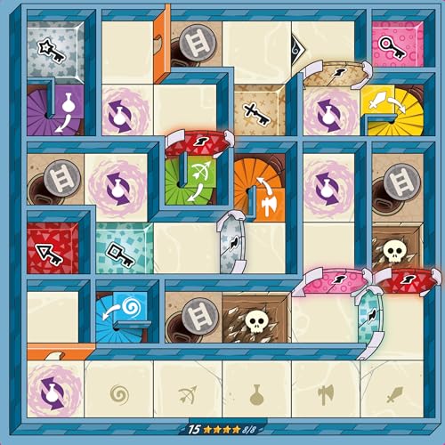 Magic Maze Tower Puzzle aventura 91 desafíos 1-4 jugadores miniatura 7