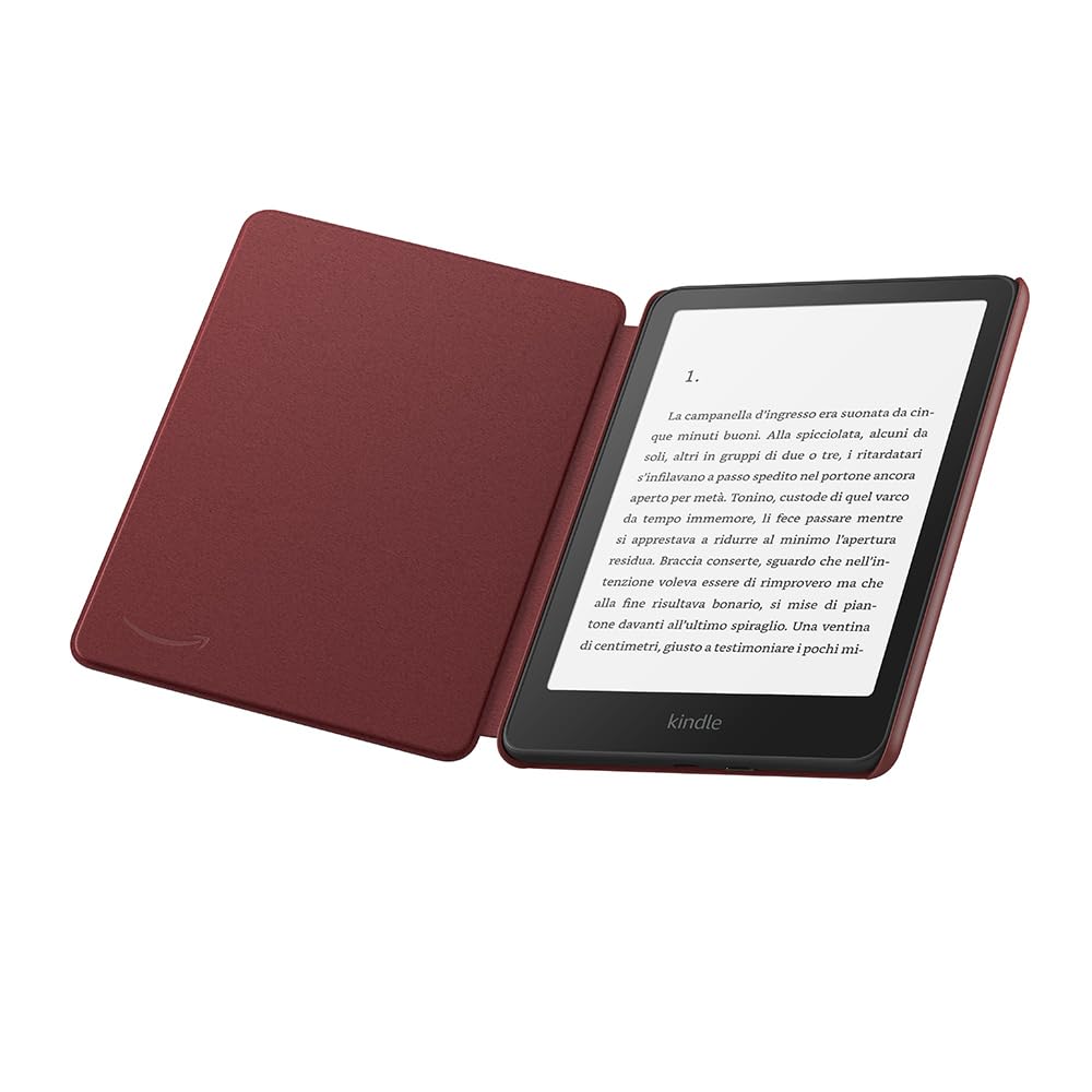 Kindle Paperwhite Signature Edition (versione 2024) da 32 GB senza pubblicità, una custodia in pelle Amazon Premium e un dock di ricarica wireless Made for Amazon