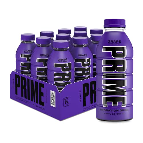 Image of Prime Grape Hydration Drink, 16.9 fl oz ℮ 500 ml, 12 Pack