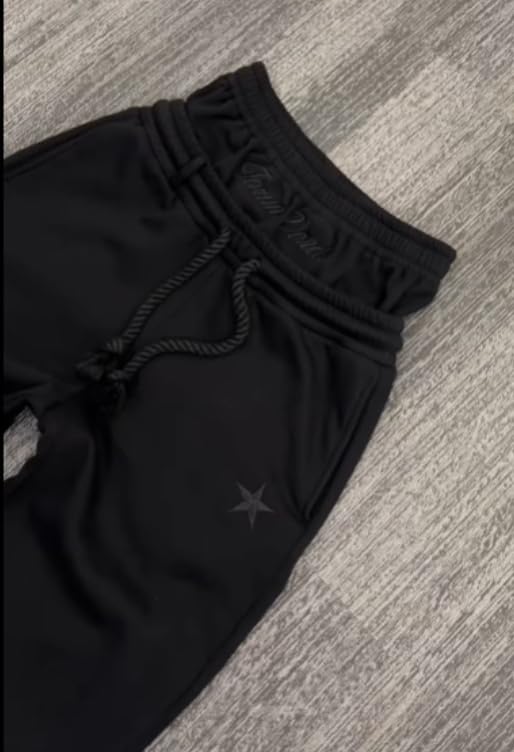 Double Waisted Sweatpants Men Y2k Baggy Sweatpants Drawstring Wide Leg Gym Workout Pants Loose Vintage Grunge Pants4