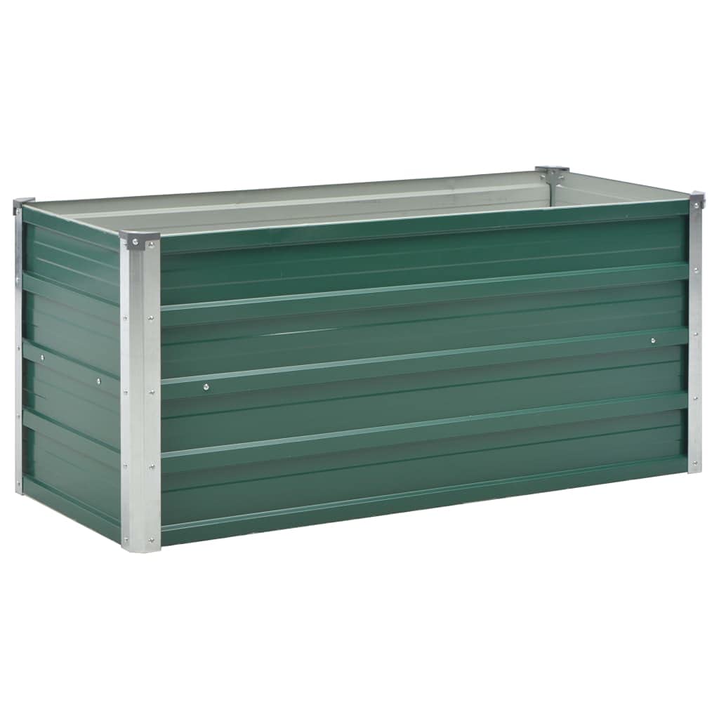 celo,Jardinera con celosia,Arco Jardin Exterior,Arriate de jardín de Acero galvanizado Verde 100x40x45 cmIdeal para Jardines, Salones Donde se necesite