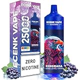 ECENK VAPE 電子タバコ シーシャ VAPE 15,000回吸引可能 充電式 ニコチンなし タールなし 10風味 爆煙 イルミネーション搭載 大容量 持ち運び 水蒸気たばこ ベイプ 本体 ベープ 小型 人気 禁煙サポート (ブルーベリー·グレープ·アイス)