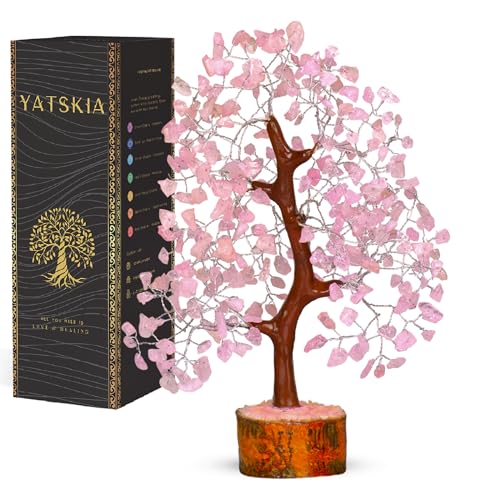 YATSKIA Rose Quartz Tree, Feng Shui...