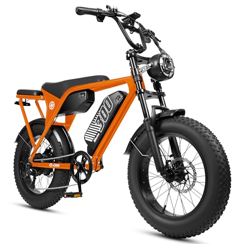 ESKUTE Electric Bike for Adult, 48V 20.8/41.6Ah Battery, 20"×4" Fat Tire with 1500W Motor E-Bike, Off-Road Ebike Up to 30+MPH, 7-Speed Beach Snow Trail Mountain Commuter for Beginner Cyclists V300 image 2