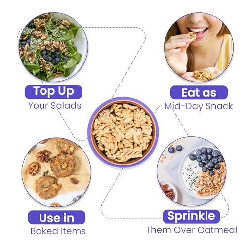 Image of Nutraj Walnut Kernels 500gm Pack Without Shell | Akhrot Giri | Dry Fruits and Nuts | Grocery Items.