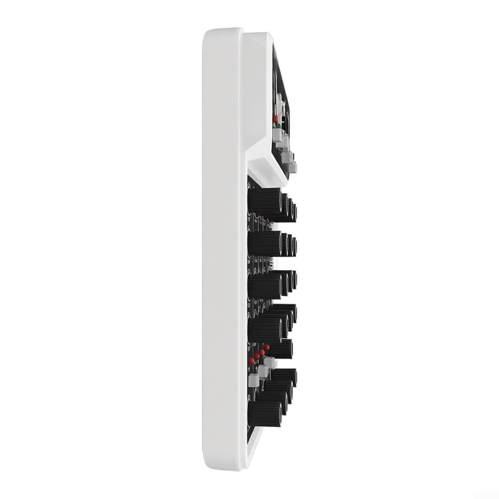 Mixer audio portatile a 4 canali con alimentatore da 48 V, riproduzione MP3 e microfoni per eventi di canto all'aperto