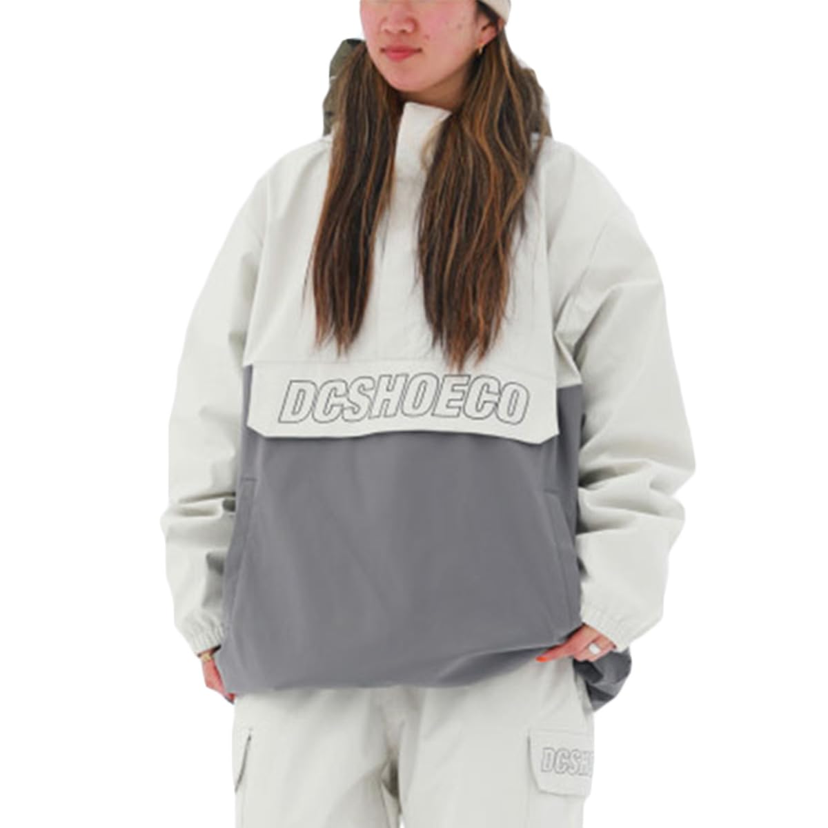 23-24 DC ディーシー シューズ スノーボードウェア スノーウェア メンズ アノラック ホワイト DJK233900-WHT 51ykyhgUnKL.jpg