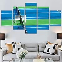 SIGNWIN 5 Panel Canvas Wall Art Modern Art Abstract Closeup Colorful Cool Geometric Minimalist Mixed Media Multicolor Patterns for Home Decorations Ready to Hang - 60