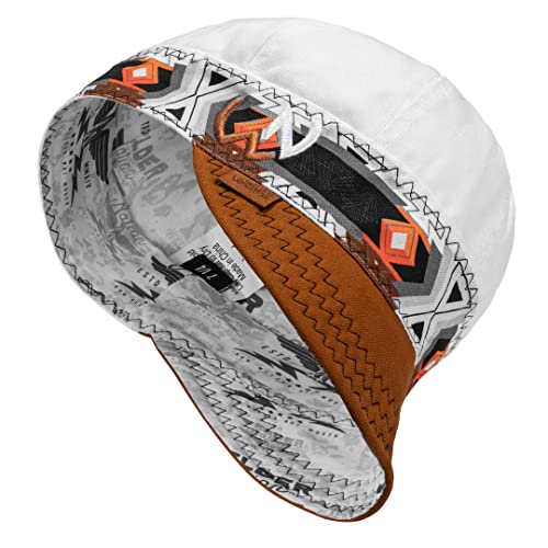 Welder Nation 8 Panel 10 oz Welding Premium Cap 100% Cotton Interior & Duck Canvas Exterior - The Thunderbird