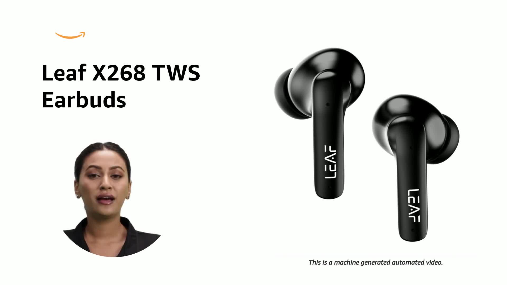 Leaf Buds X268 True Wireless Earbuds with AI Sound App, 30H