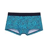 HOM Herren Trunk Heliopolis - Turquoise Print - Größe M