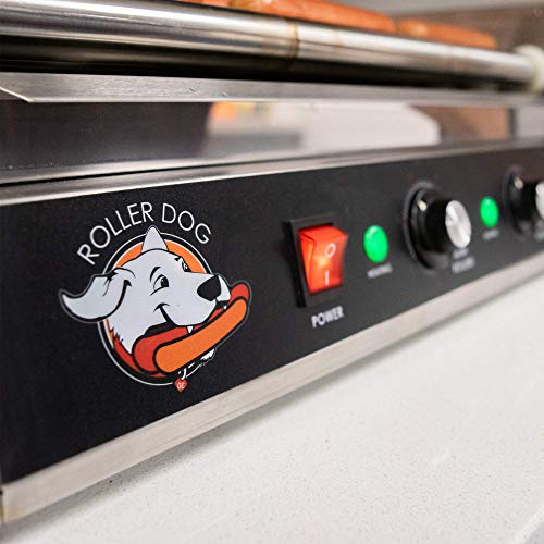Funtime Rdb12Ss Stainless Steel Non Stick Hot Dog Roller Grill With Drip Pan With Dual Temperature Controls #TOP3