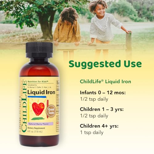 ChildLife Essentials Liquid Iron Dietary Supplement for Infants, Baby