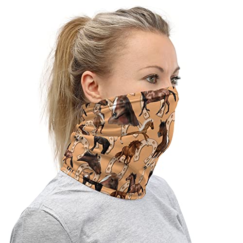 Horses Neck Gaiter Face Cover Scarf Stitched Unisex | Breathable Fabric | Stretch Fabric2