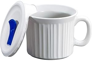 Corningware CeramicSoupMug with Lid