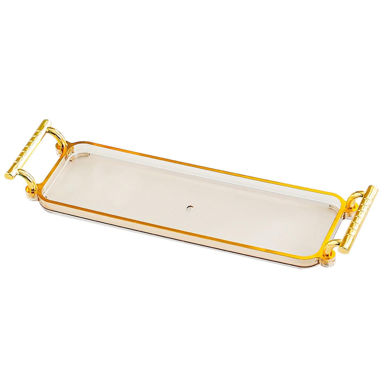 AMSLSIU Elegant Storage Tray Bathtub Tray Bathroom Vanity Storage Table Balancing Style And Functionality In Every Setting Makeup Soap Jewelry Dish Organizer