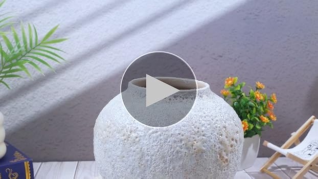 Amazon.com: Mimorou White Ceramic Decorative Flower Vase