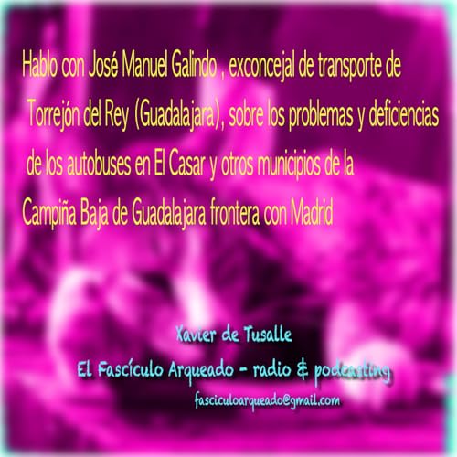 Hablo con el exconcejal de transporte de Torrejón del Rey (Guadalajara) José Manuel Galindo