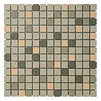 Amazon.co.jp: 20mm角モザイクタイル 磁器質 無釉 表紙張り 床用