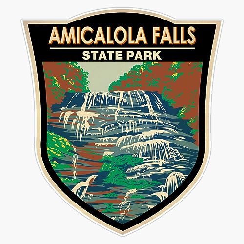 Magnet Amicalola Falls State Park Georgia Badge Magnet Vinyl Decal Sticker 5