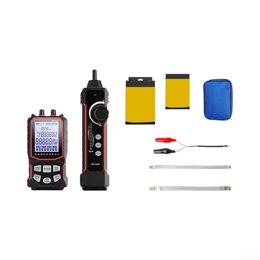 NF-918S Glasfasertester mit OPM & für vfl - PoE Spannungsprüfung für rj45 Kabeltester - 60V Schutz Typ-C