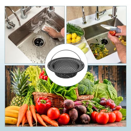Colador para fregadero de acero inoxidable 2 piezas miniatura 7