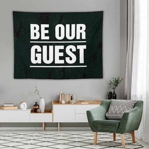 Tapiz de pared Be Our Guest de 60x80 pulgadas para decoración del salón 6