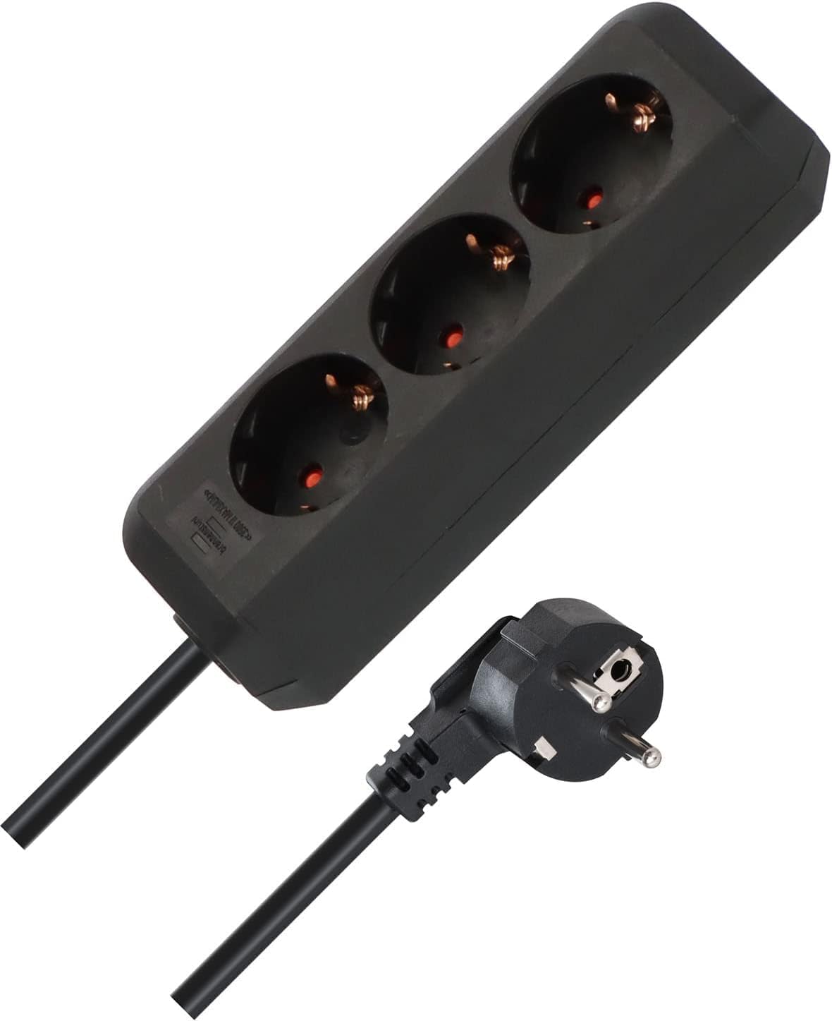 Brennenstuhl Eco-Line, 3-voudig Stekkerdoos (Stekkerblok en 1,5m kabel) zwart