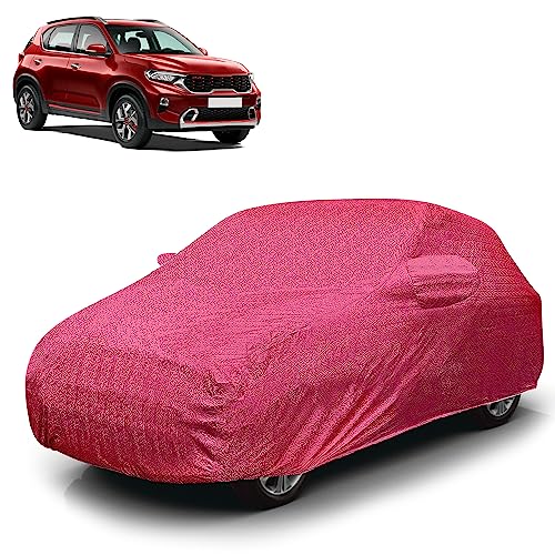 Image of Car Cover Waterproof RT-I for Kia Sonet [Year 2020 Onwards] - Sonet Car Cover Dust & UV Protection Sonet Car Body Cover with Mirror Pocket Soft Cotton Lining