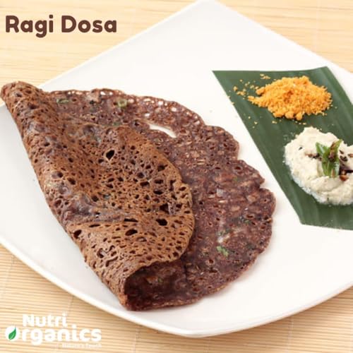 Image of NutriOrganics Unpolished Finger Millet (Ragi) - 1.5 Kg | Mandua /Kezhvaragu /Mandia /Taidalu /Kodra /Ragula /Nachni