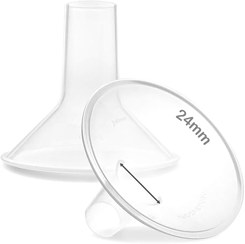 Nenesupply Protector de pecho con brida de 0.945in compatible con piezas de bomba Lansinoh y extractores de leche. Reemplazo al protector de pecho