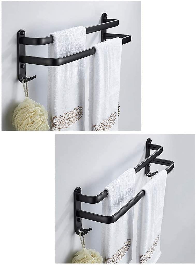 NEECS Toalleros,Toalleros,Toalleros,Toalleros de baño,Toalleros Dobles para baño,Baño Negro