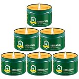 Arhalulu Citronella Candles Outdoor, 4.4 OZ Pack of 6 150 Hours Burning, Citronella Candles Set Outs