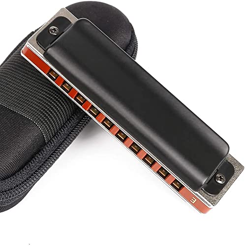 Harmonica Diatonic harmonica 10 trous Blues harpe bouche orgue c a professional instrument clavier couleur noir - Les Beatles, Paul McCartney, John Lennon, RIngo Starr, George Harrison Harmonica Diatonic harmonica 10 trous Blues harpe bouche orgue c a professional instrument clavier couleur noir – Image 5