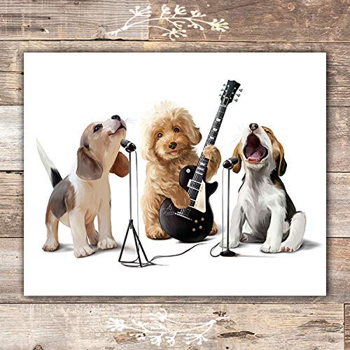 Funny Dog Wall Art Unframed 8x10 Puppy Wall Decor Buy Online In Cayman Islands At Cayman Desertcart Com Productid 161189344