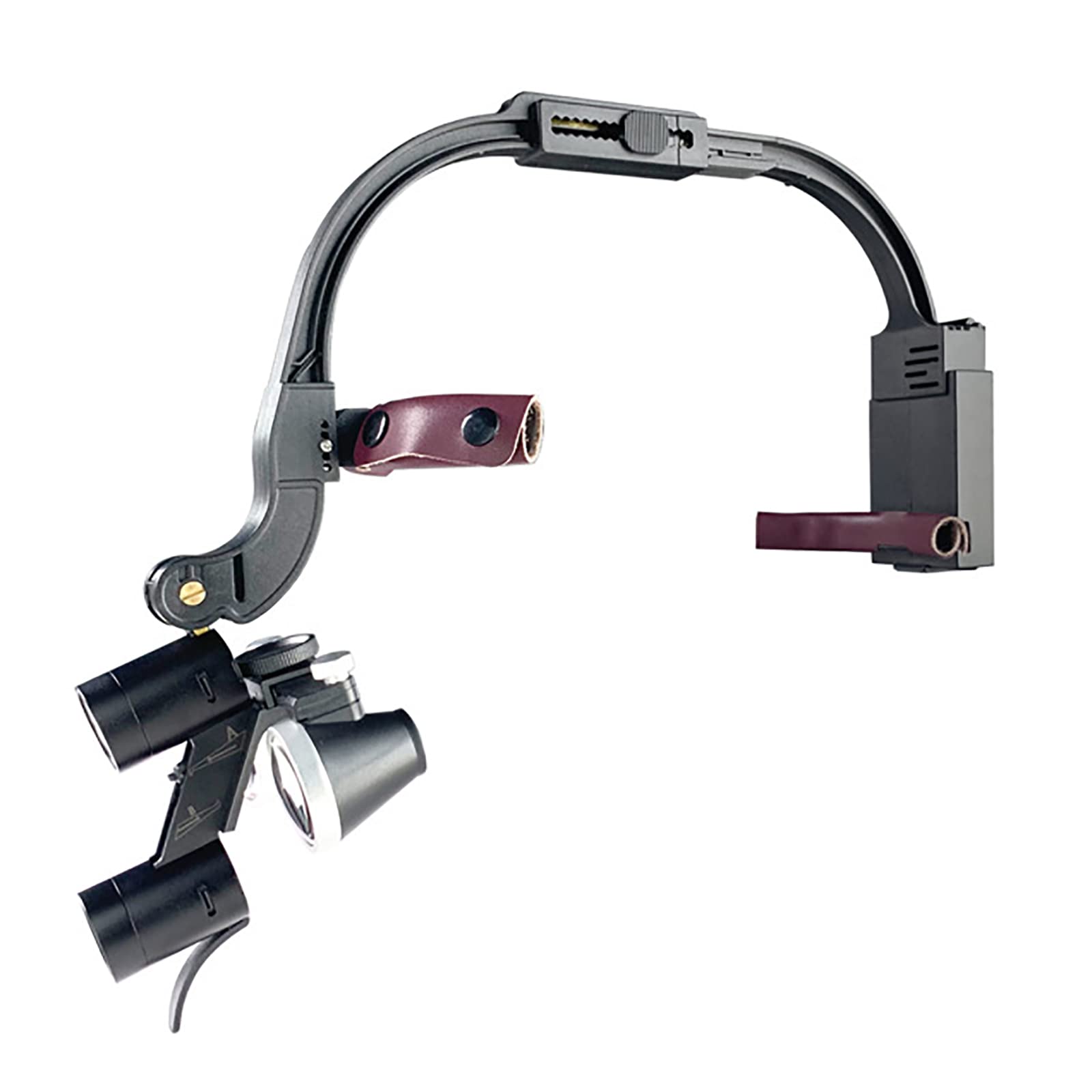 Lupas dentales 2.5X 3.5X con luz LED montadas en la cabeza binoculares quirúrgicas