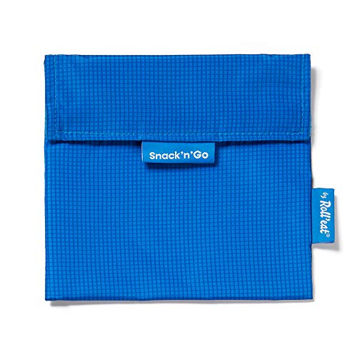 Roll'eat ® | Porta Sandwich Reutilizable, Bolsa Ecológica sin BPA, Porta Bocadillo de Color Azul - Snack'n'Go Active