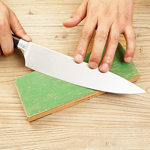 SHARPAL 204N Leather Strop (Genuine Cowhide) 8" x 3" Kit with 2 Oz